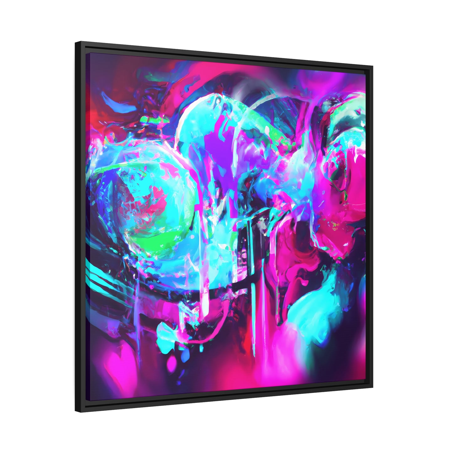 Future Graffiti 25 - on Framed Canvas