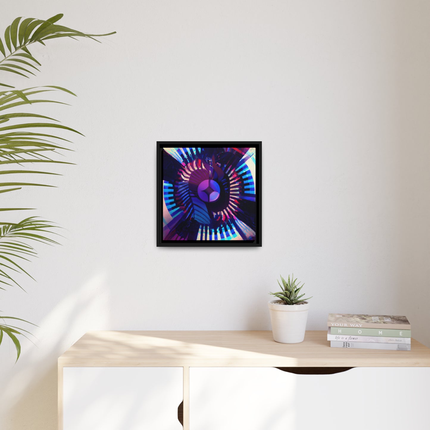 Neon Nexus 9 - on Framed Canvas