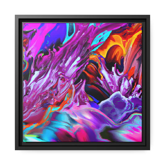 Fabstract 87 - on Framed Canvas