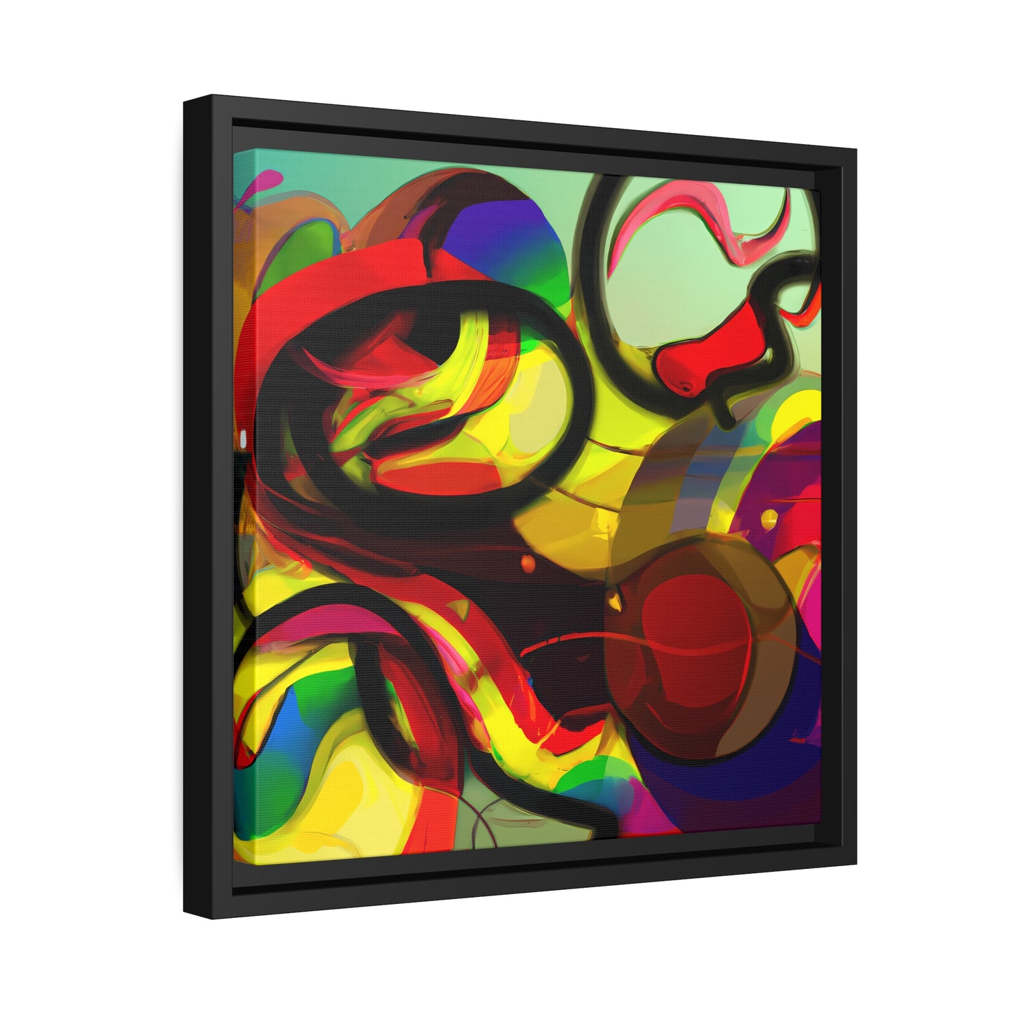 Fabstract 31 - on Framed Canvas