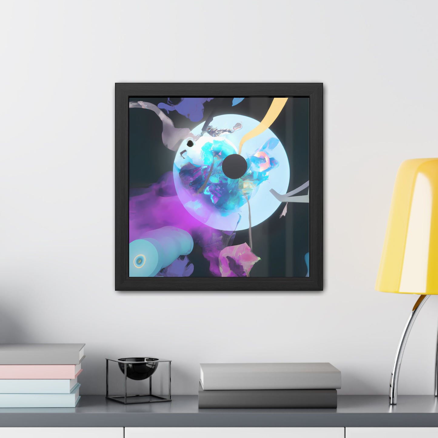 Neon Nexus 1 - on Framed Print