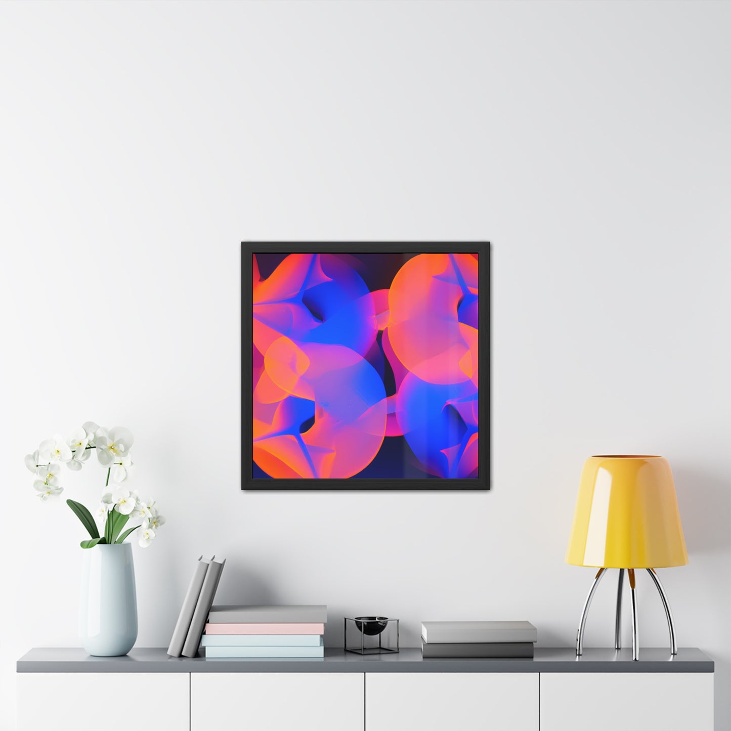 Neon Nexus 5 - on Framed Print