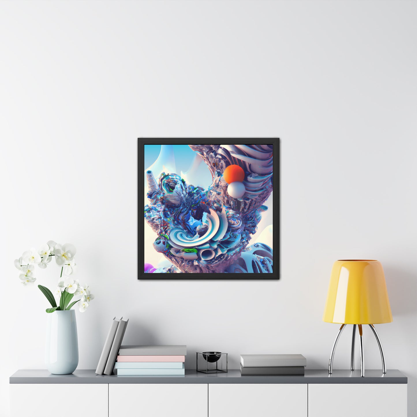 Temporal Flux 15 - on Framed Print