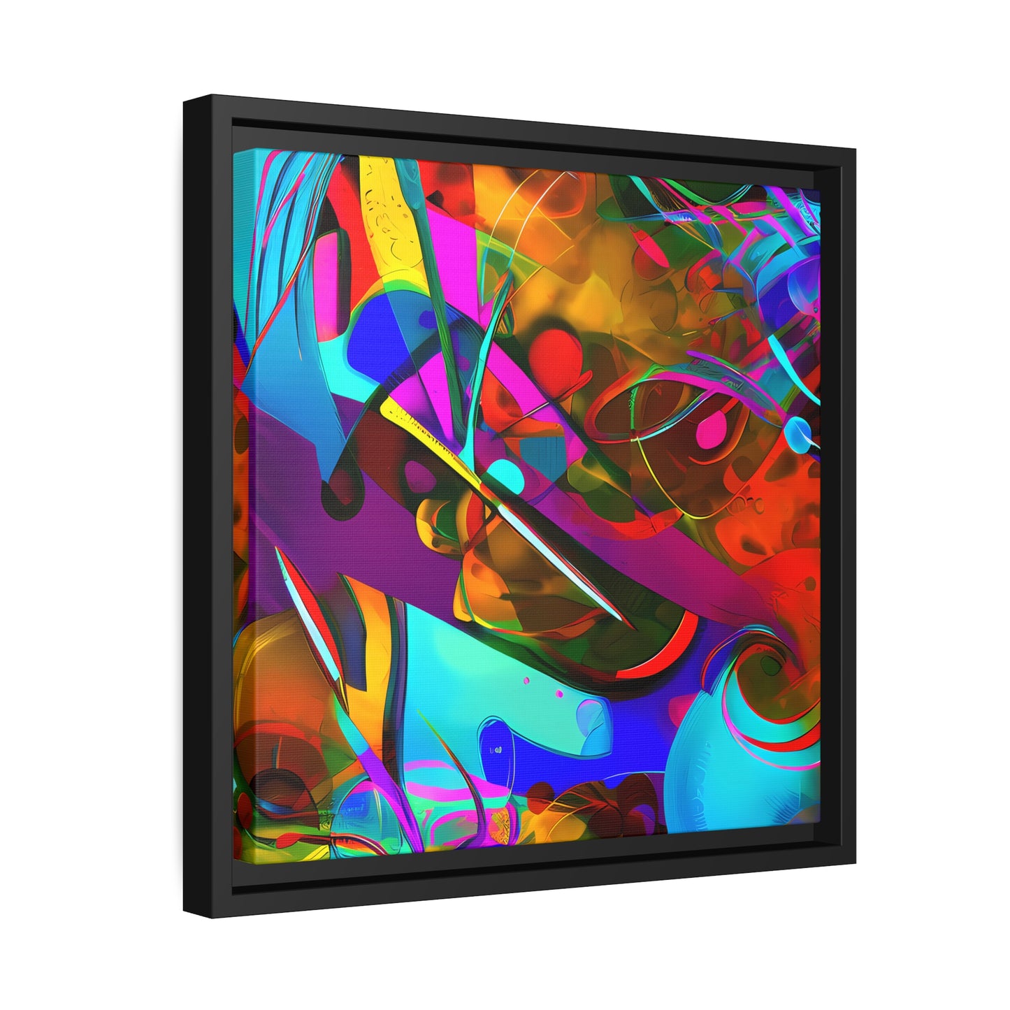 Fabstract 67 - on Framed Canvas