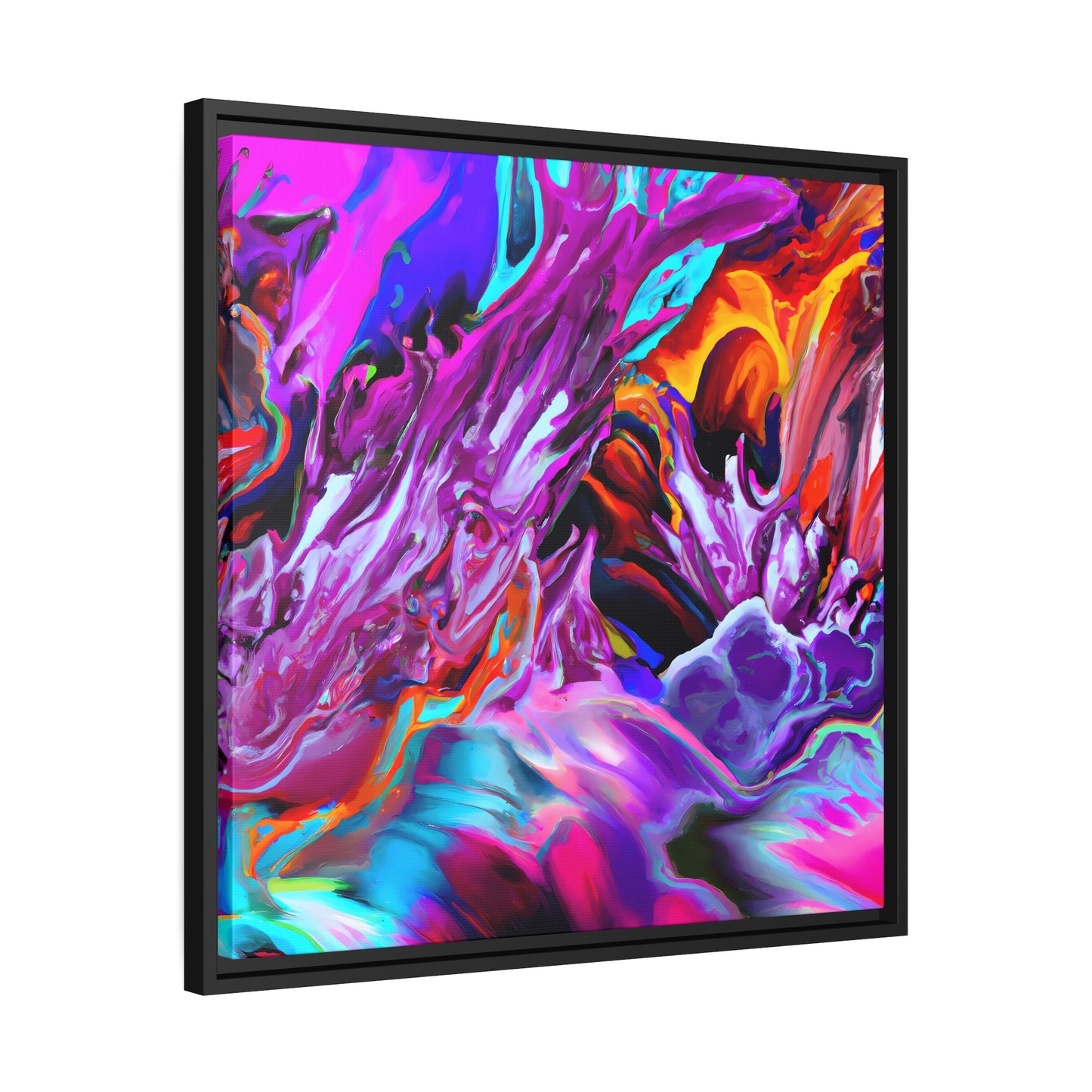 Fabstract 87 - on Framed Canvas