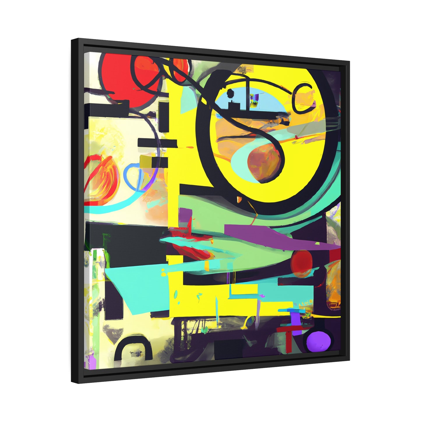 Fabstract 25 - on Framed Canvas