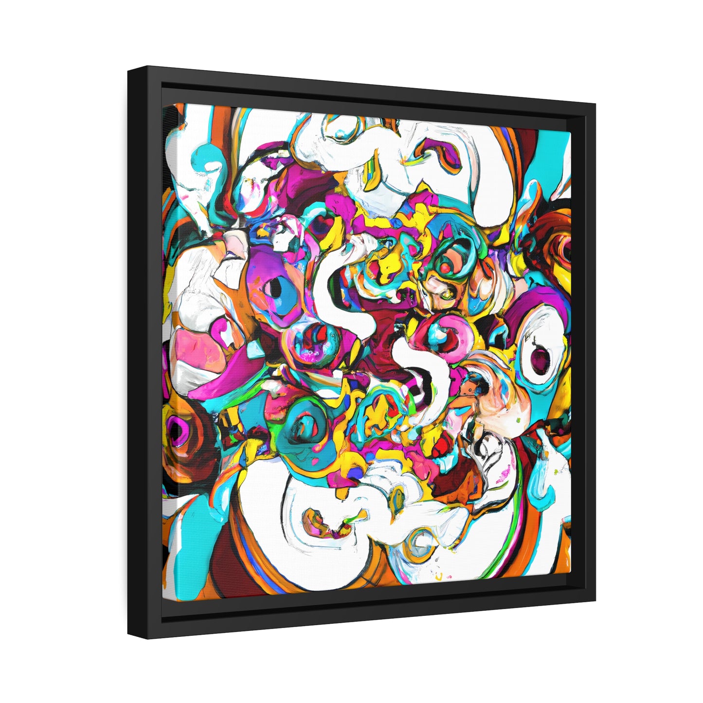 Fabstract 72 - on Framed Canvas