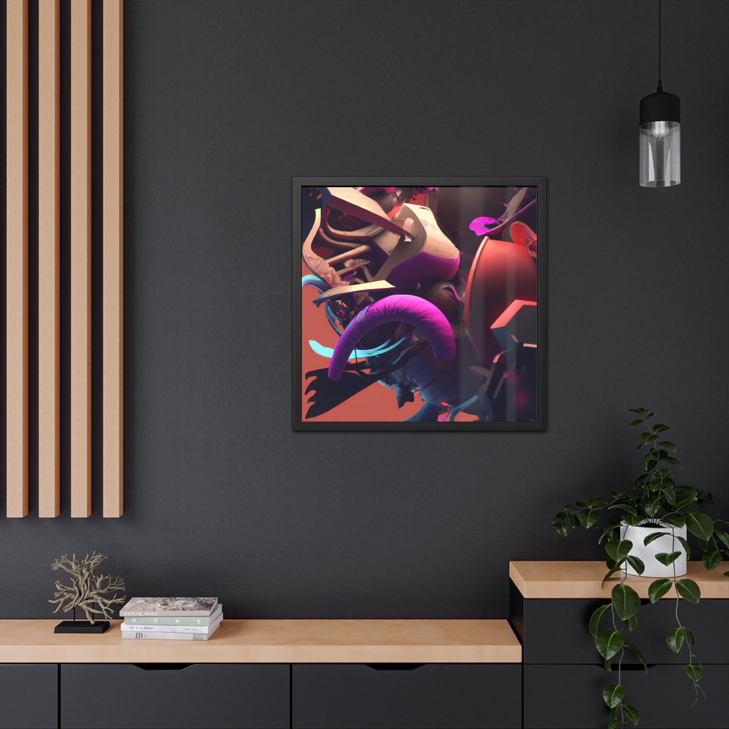 Temporal Flux 13 - on Framed Print