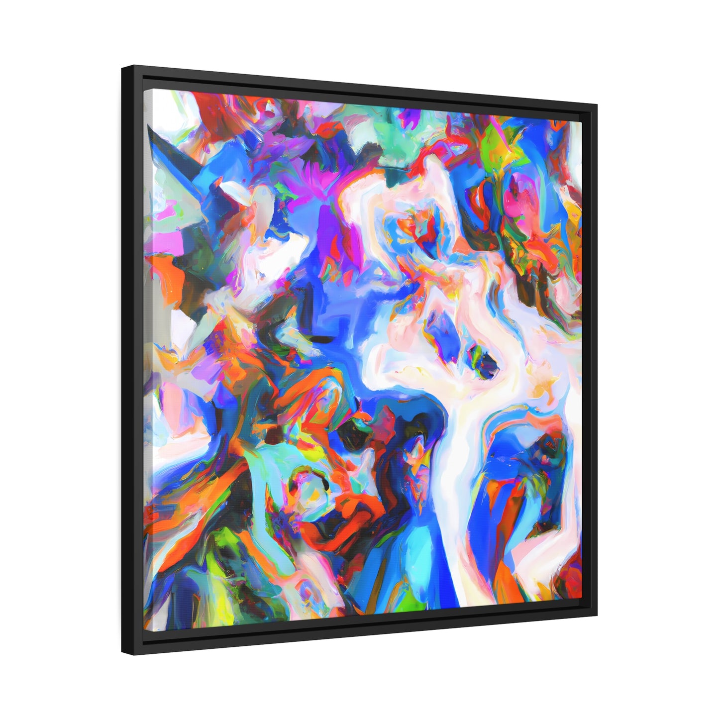 Fabstract 97 - on Framed Canvas