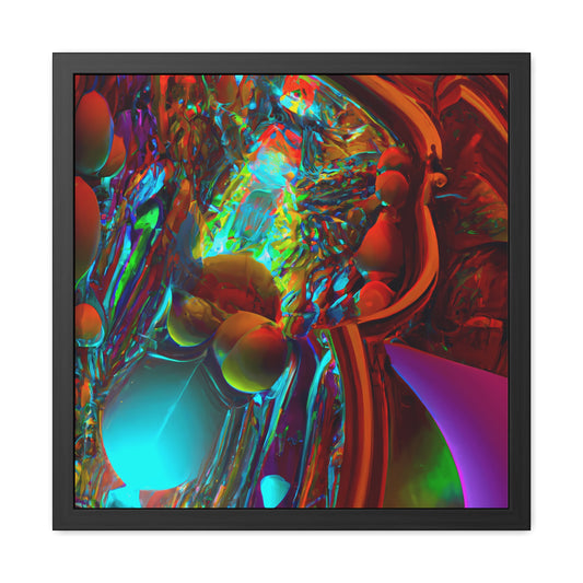 Neon Nexus 10 - on Framed Print