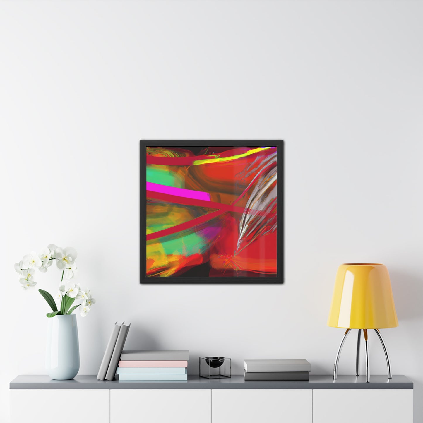 Fabstract 64 - on Framed Print