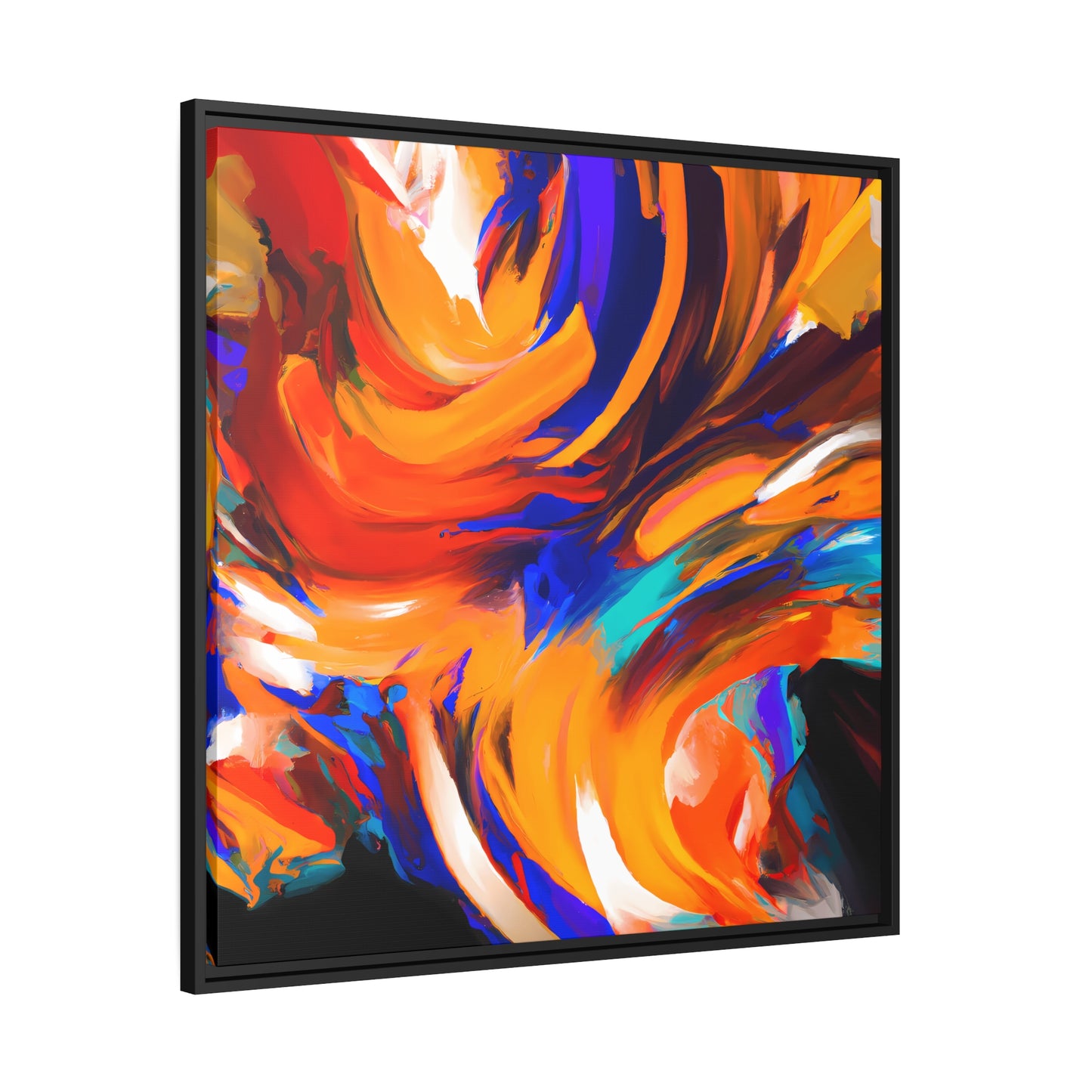 Fabstract 56 - on Framed Canvas