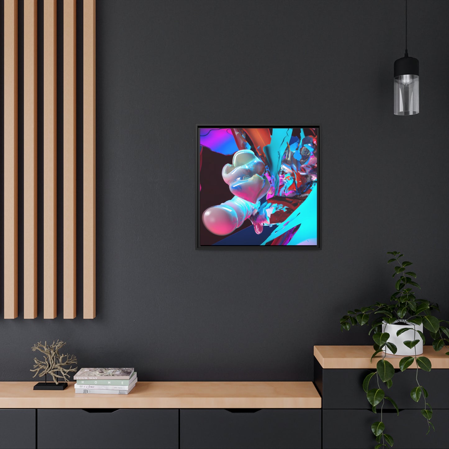 Temporal Flux 18 - on Framed Canvas