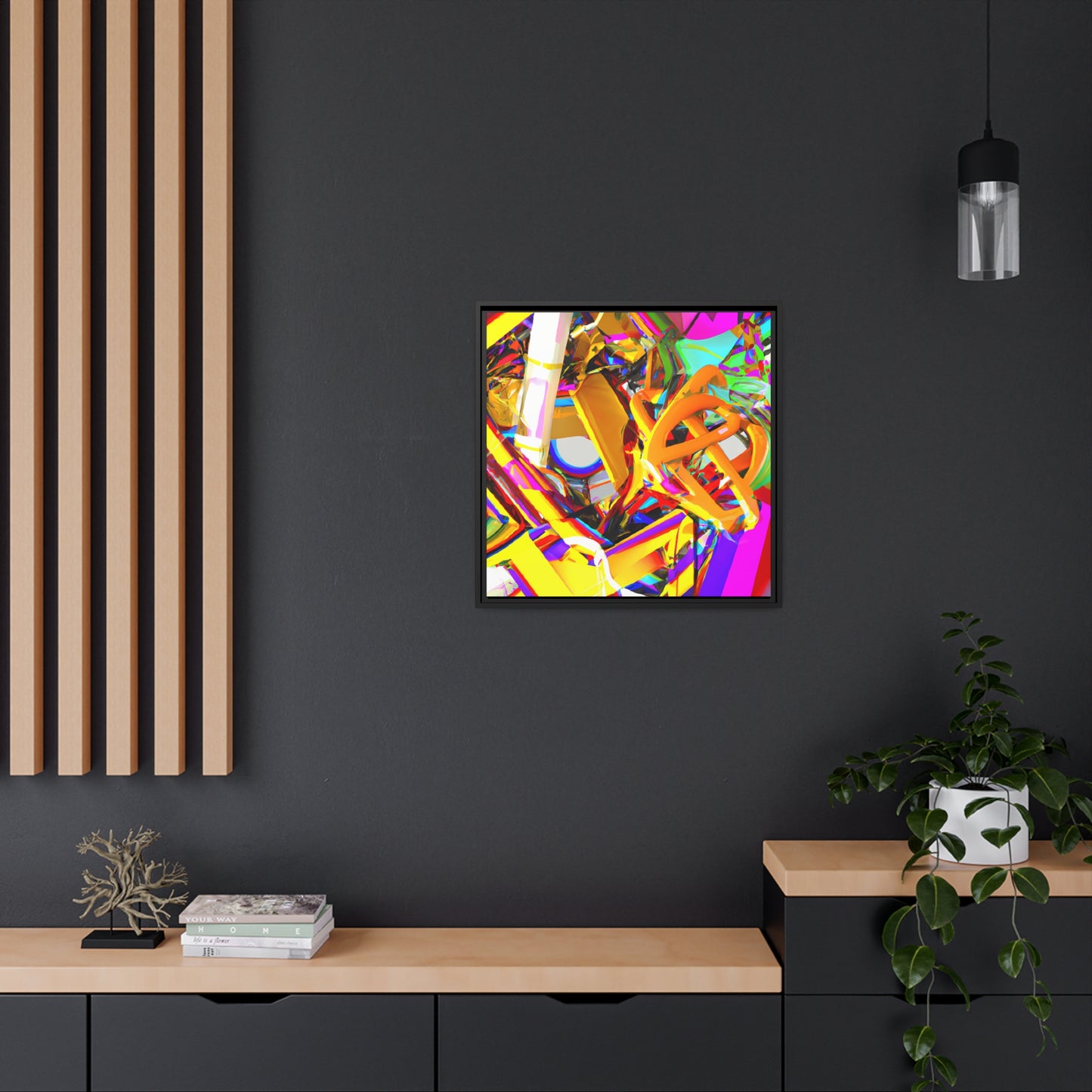 Future Graffiti 26 - on Framed Canvas