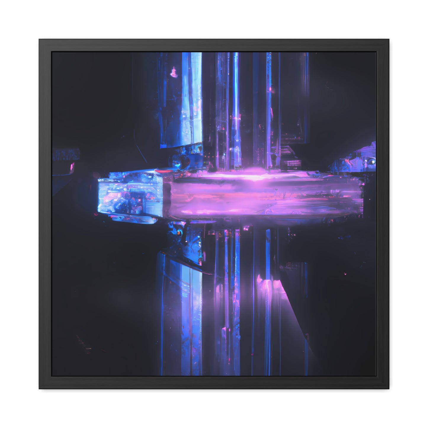 Neon Nexus 16 - on Framed Print