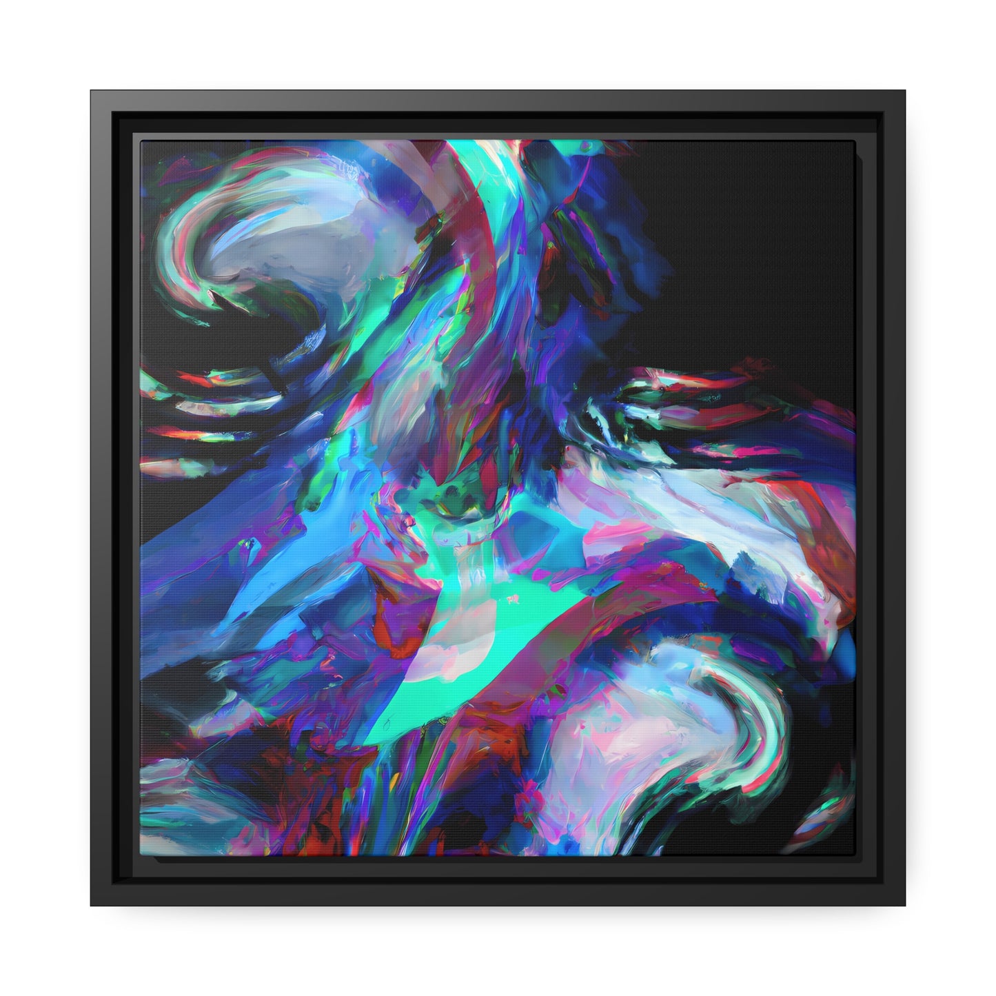 Fabstract 71 - on Framed Canvas