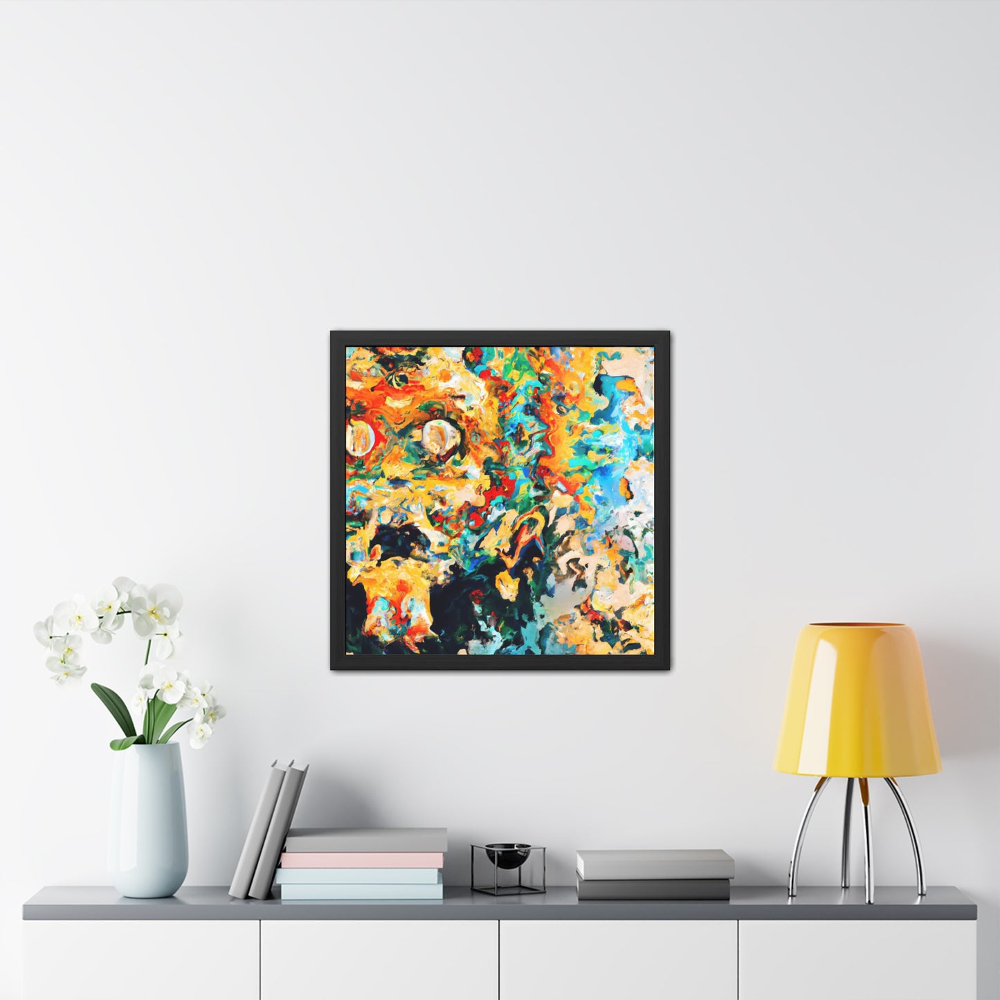 Fabstract 115 - on Framed Print