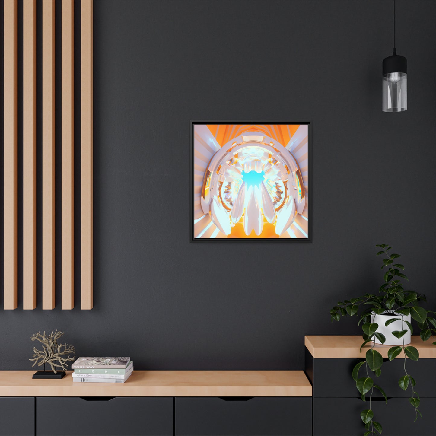 Temporal Flux 4 - on Framed Canvas