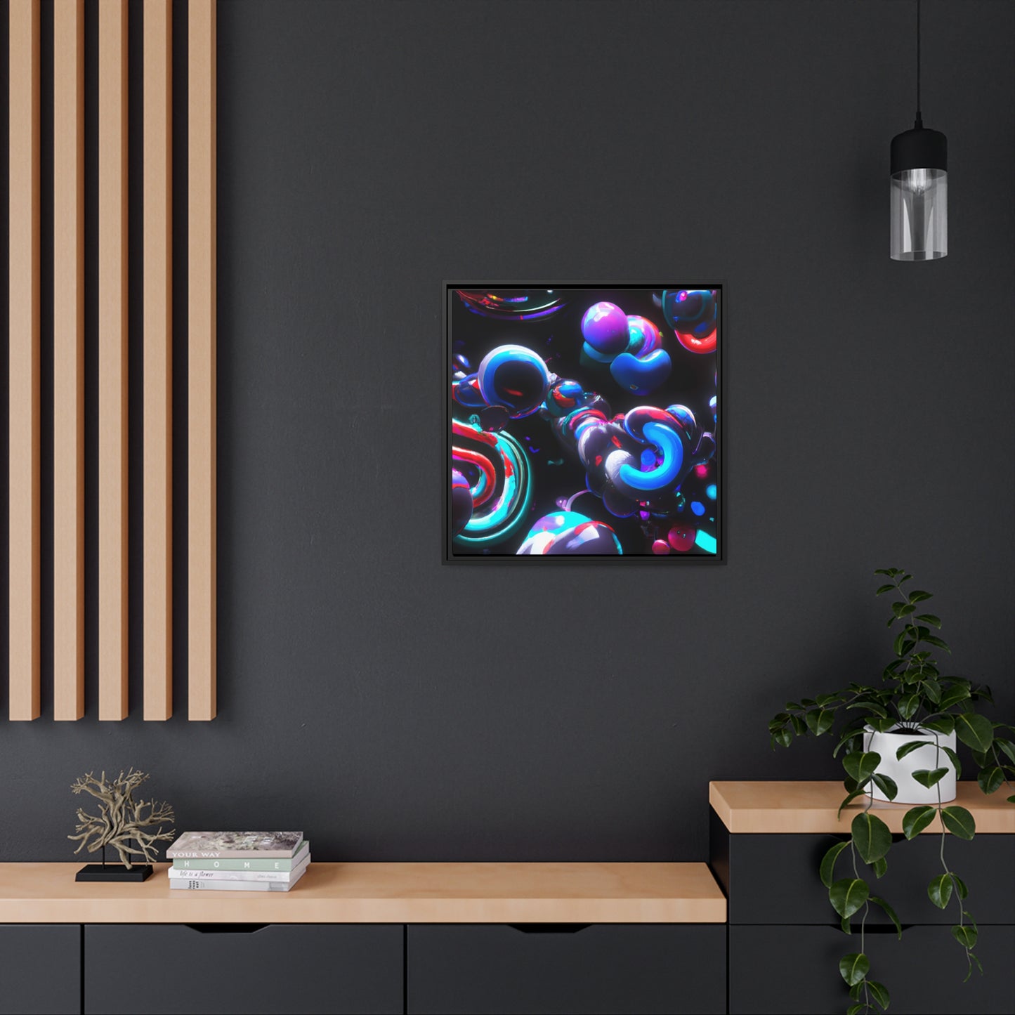 Temporal Flux 19 - on Framed Canvas