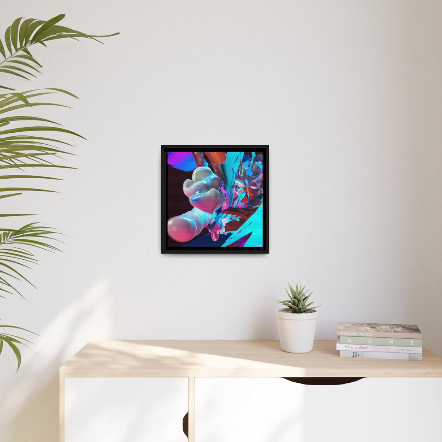 Temporal Flux 18 - on Framed Canvas