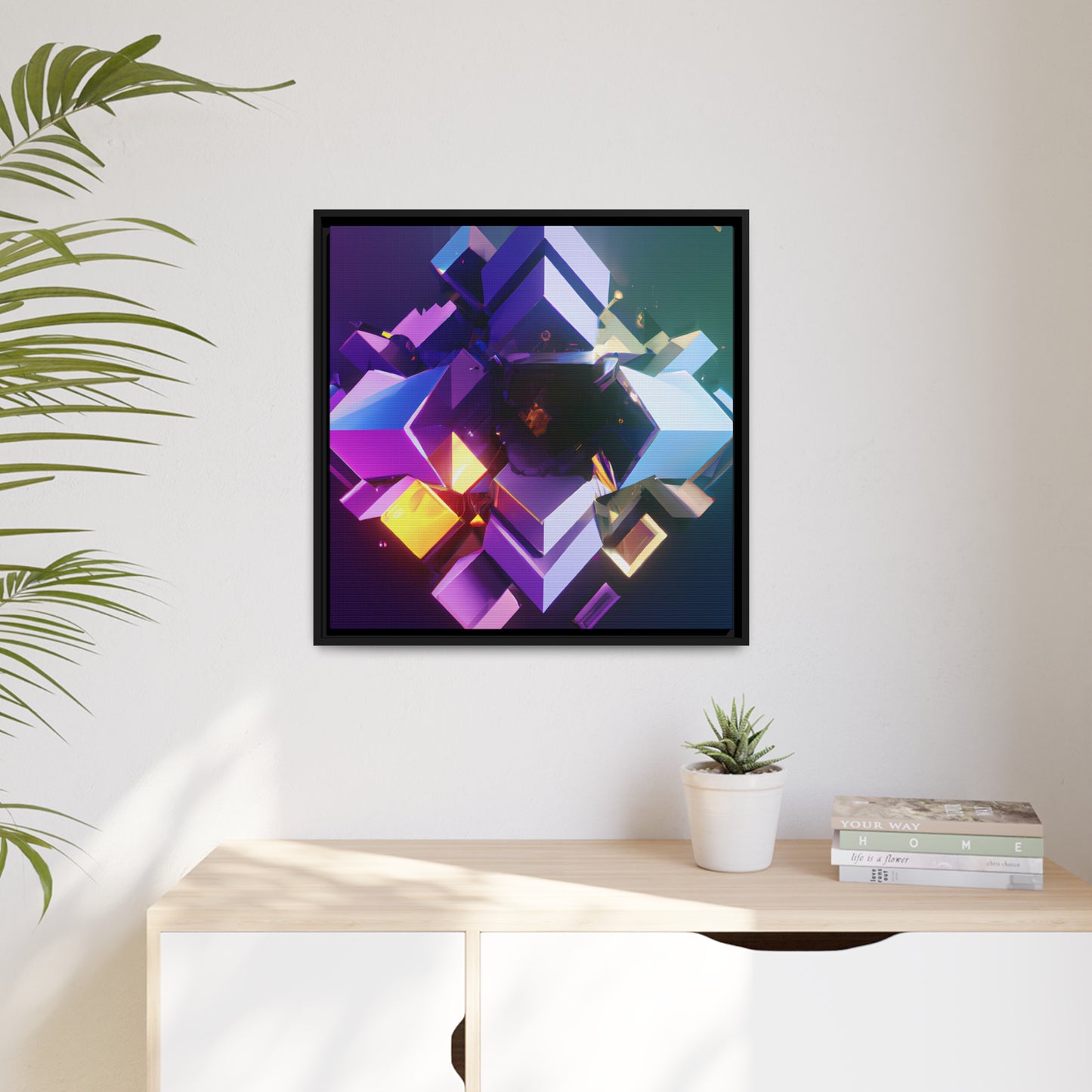 Temporal Flux 14 - on Framed Canvas