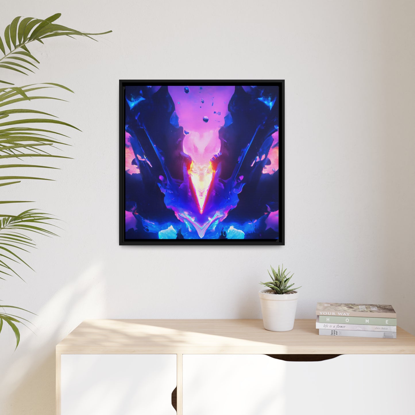 Neon Nexus 11 - on Framed Canvas