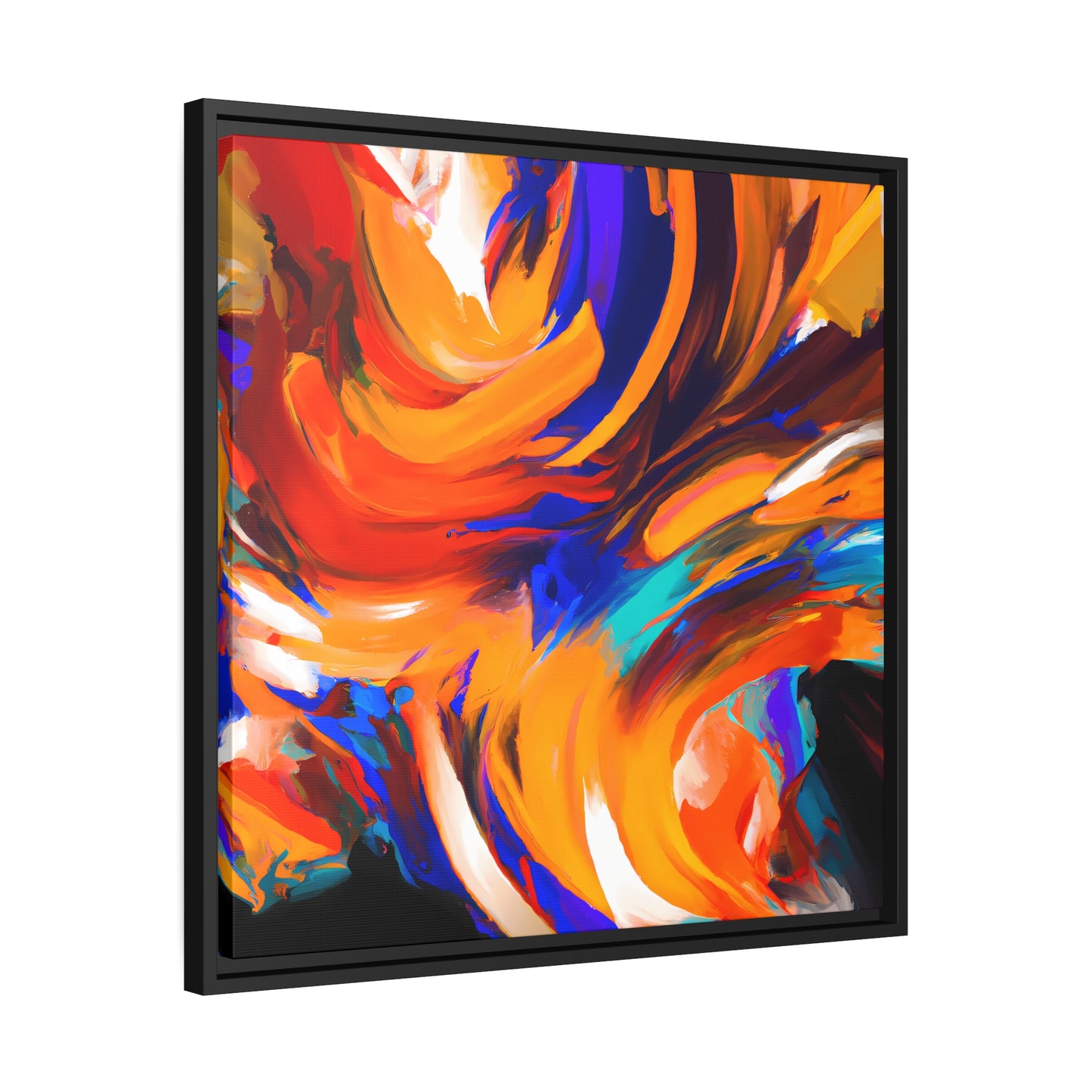 Fabstract 56 - on Framed Canvas