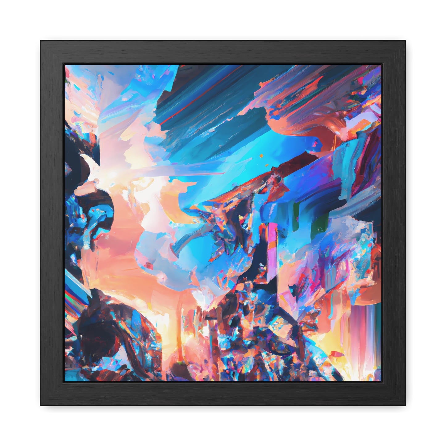 Temporal Flux 14 - on Framed Print