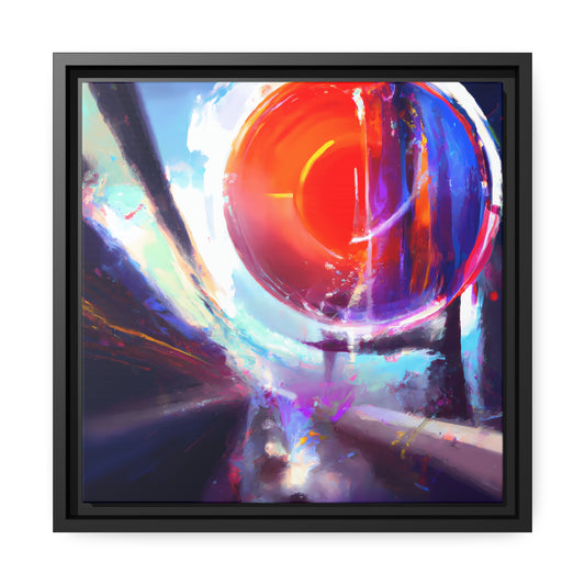 Fabstract 1 - on Framed Canvas