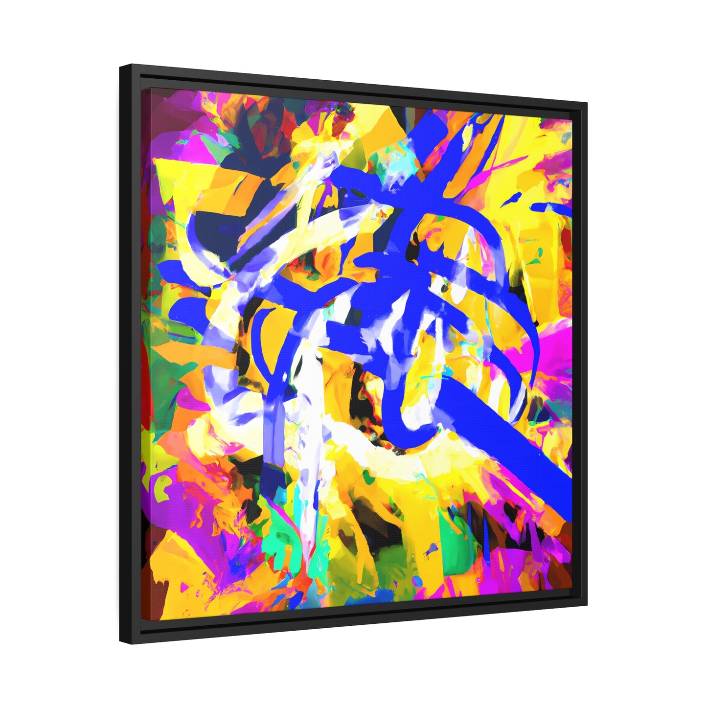 Fabstract 38 - on Framed Canvas