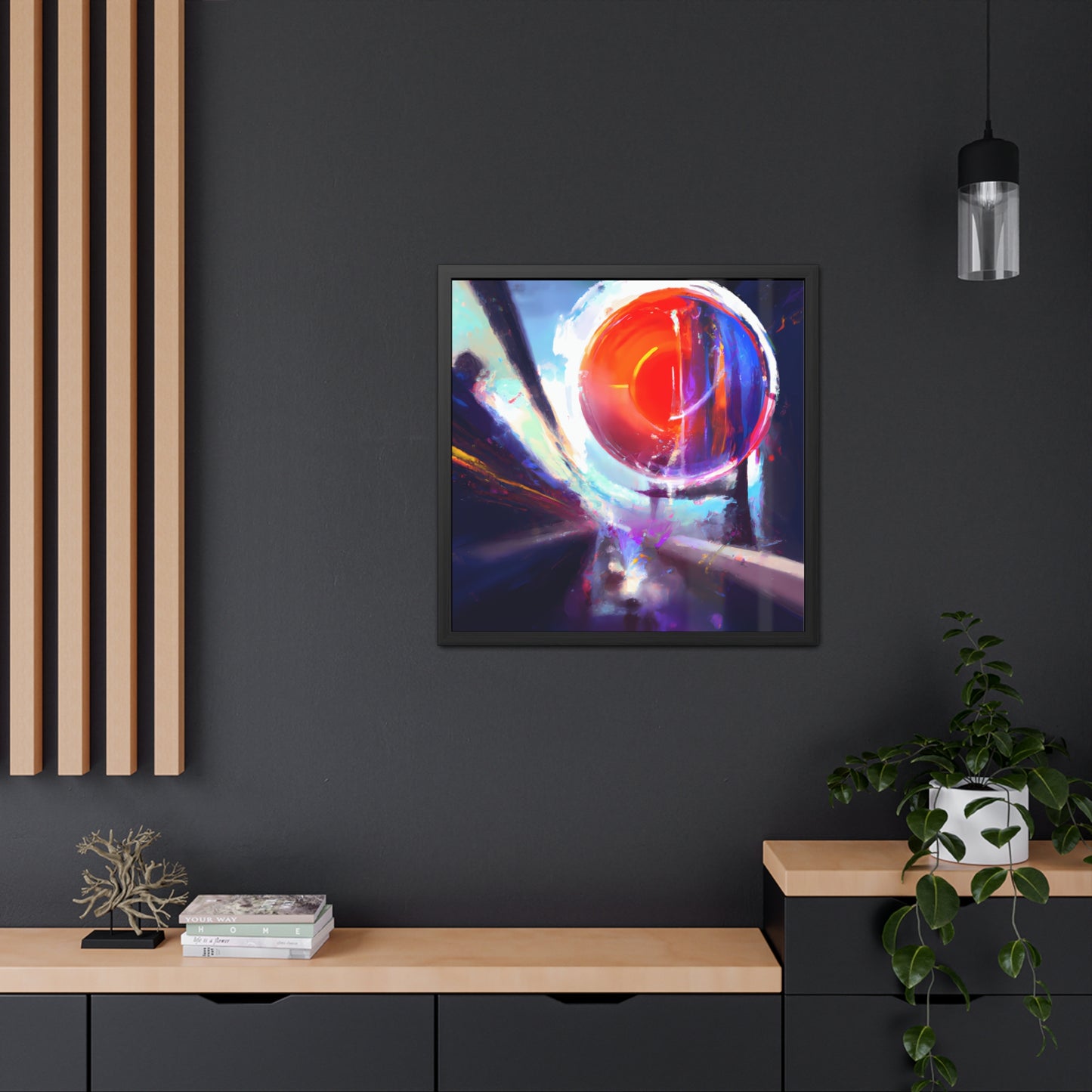 Fabstract 1 - on Framed Print