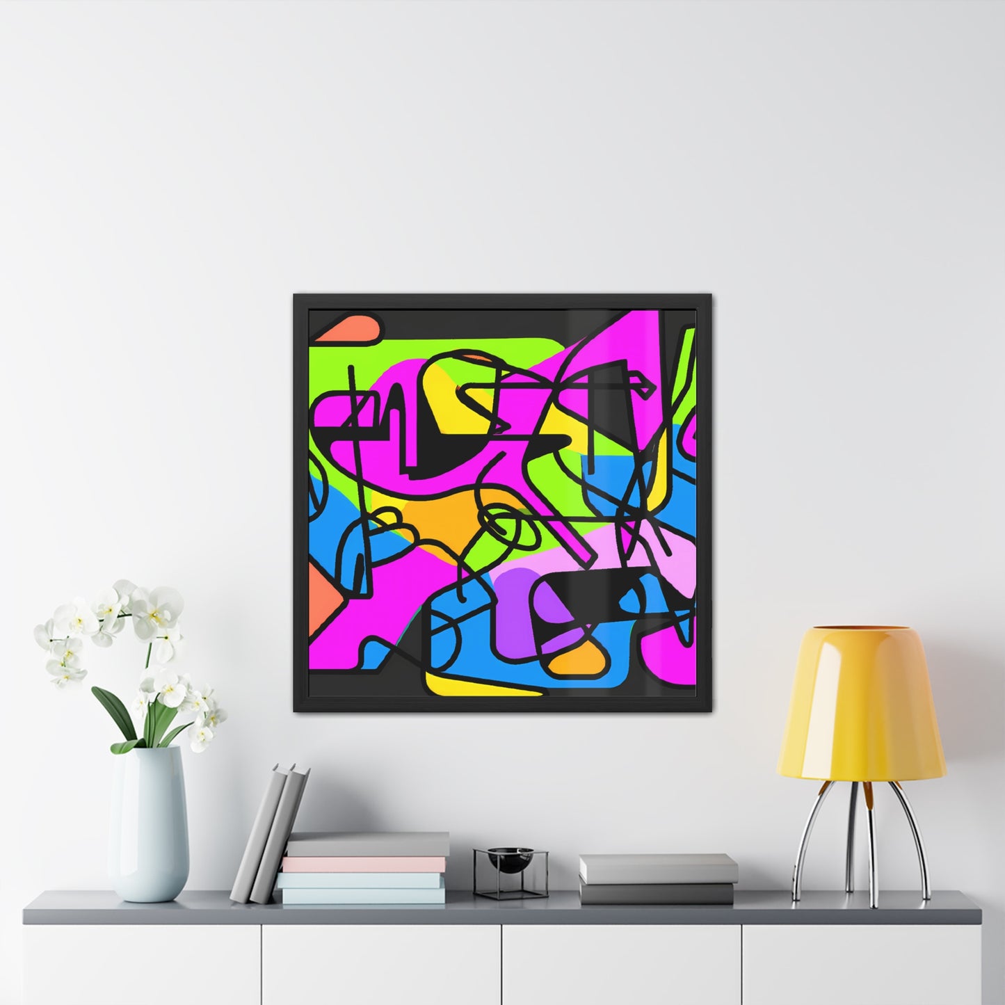 Fabstract 3 - on Framed Print