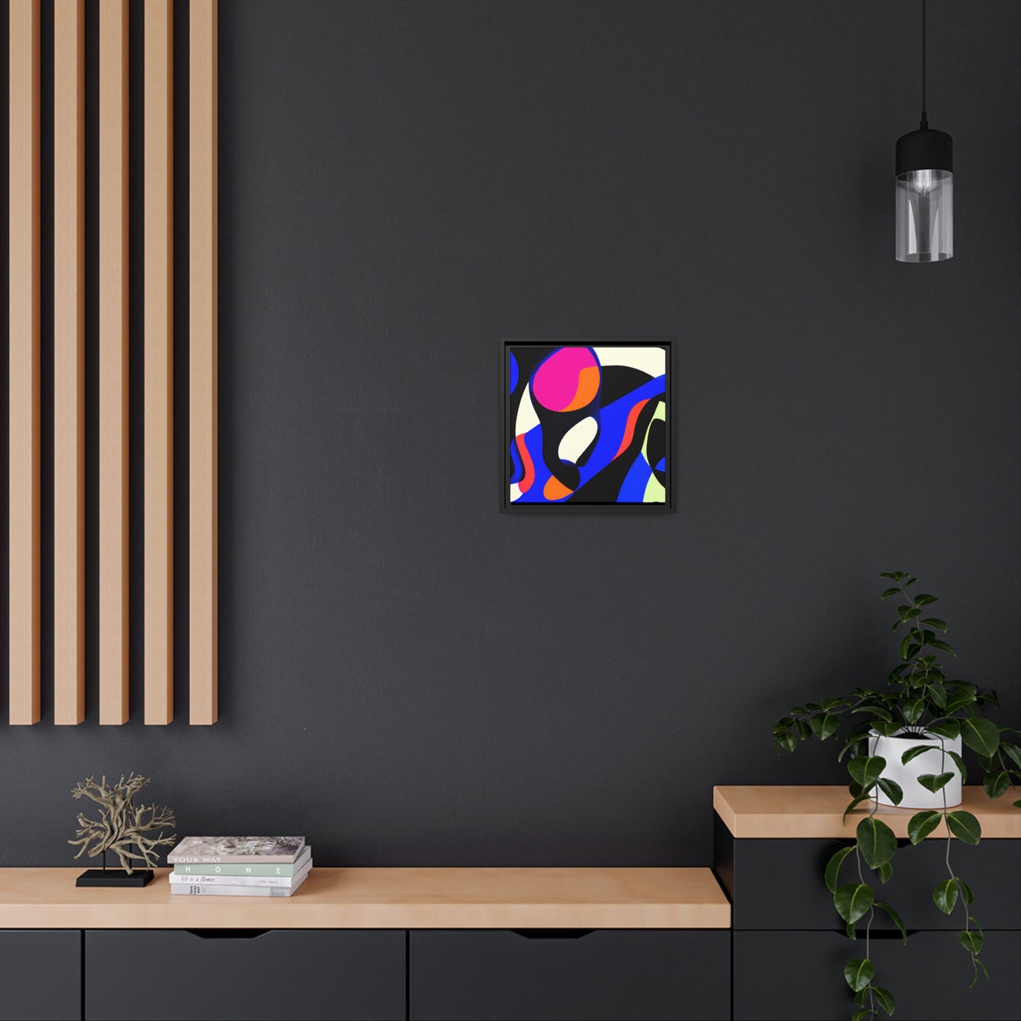 Fabstract 2 - on Framed Canvas