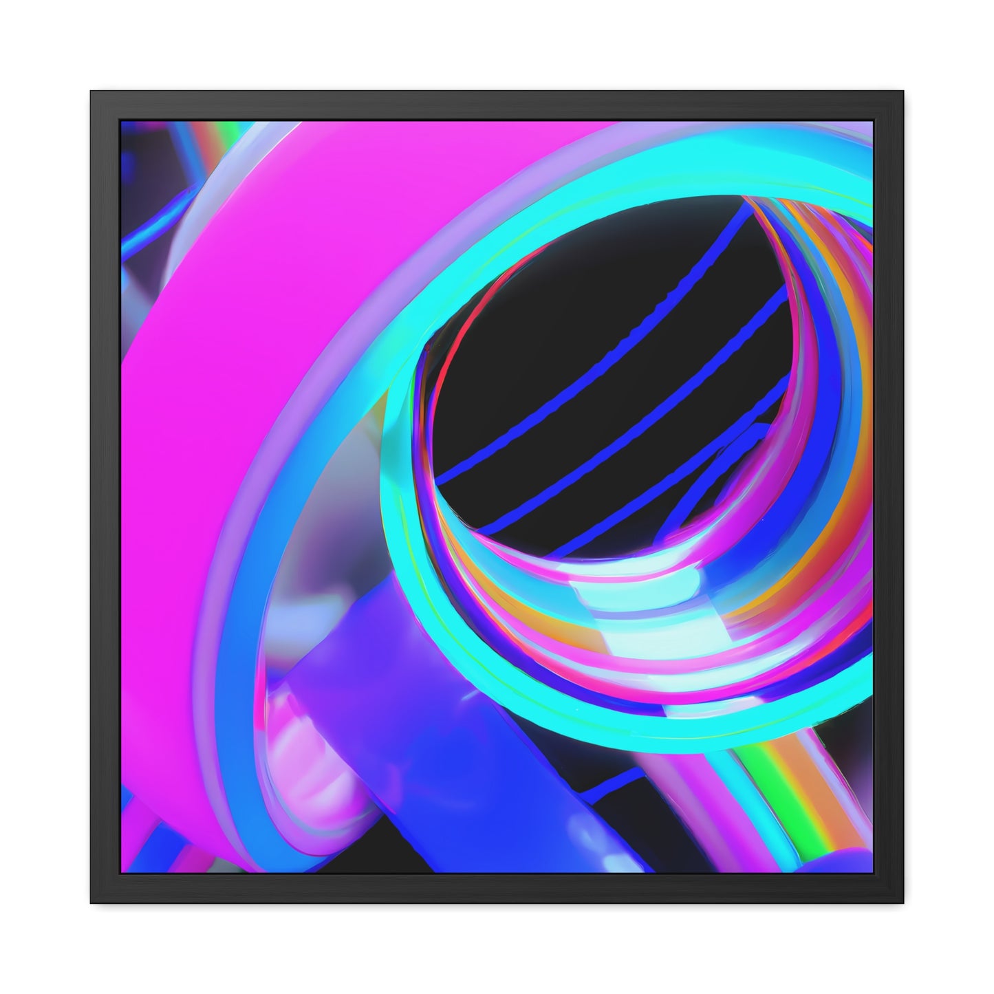 Neon Nexus 13 - on Framed Print