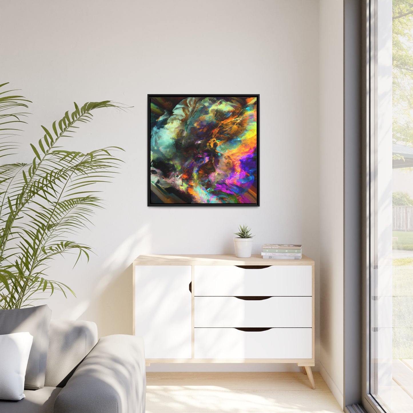 Quantum Euphoria 6 - on Framed Canvas