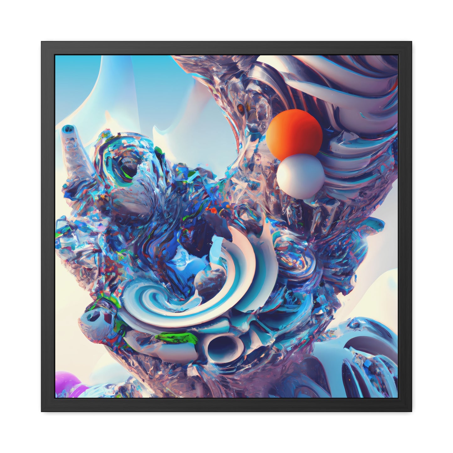 Temporal Flux 15 - on Framed Print