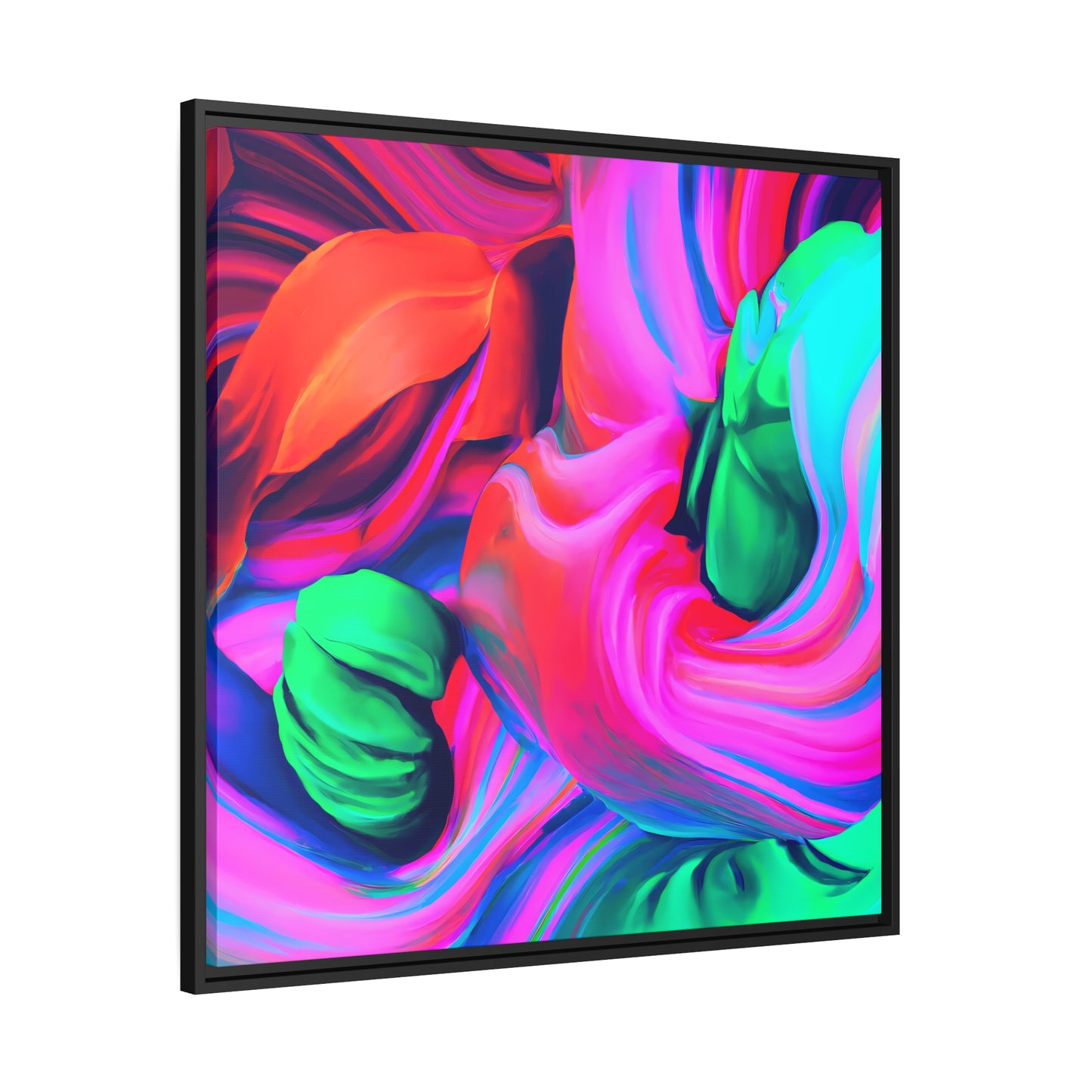 Fabstract 62 - on Framed Canvas