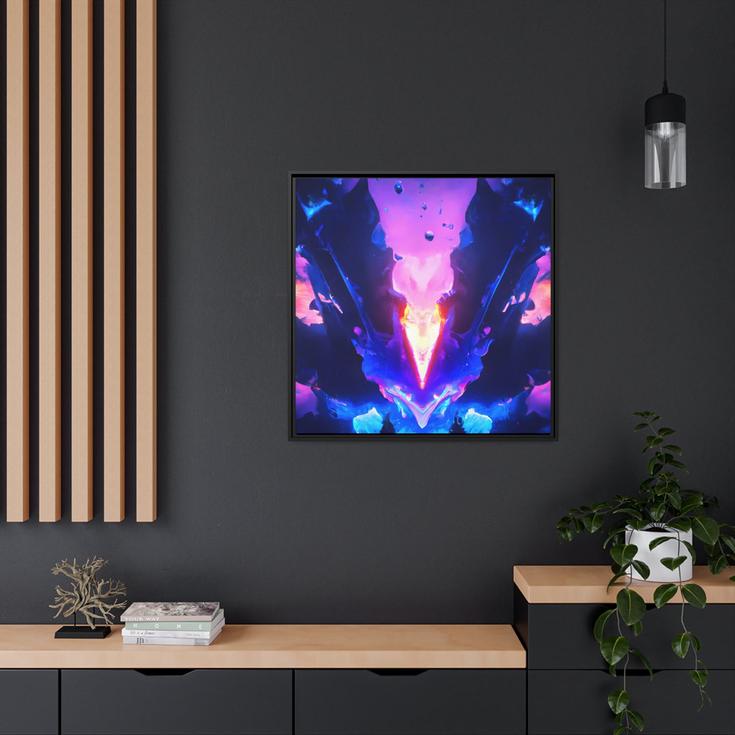 Neon Nexus 11 - on Framed Canvas