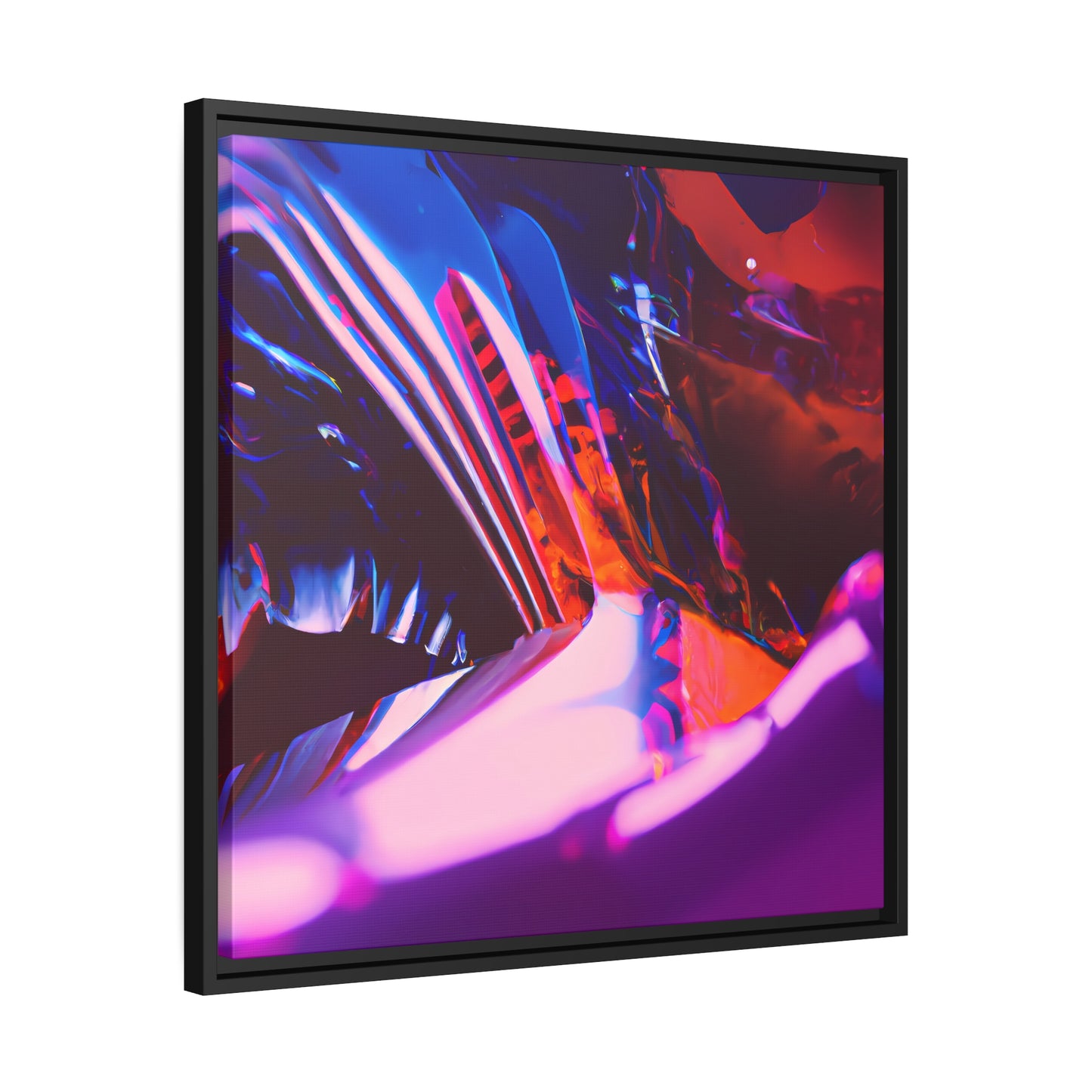 Neon Nexus 14 - on Framed Canvas