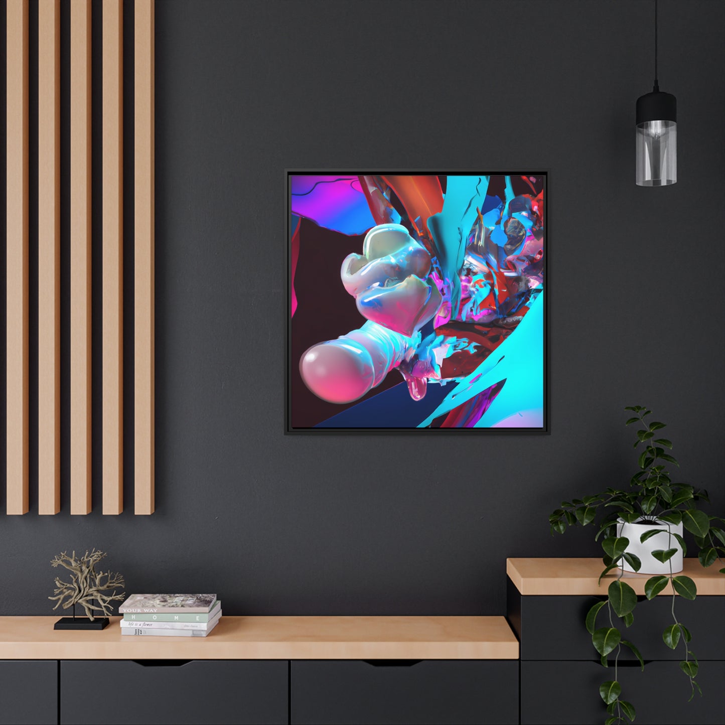 Temporal Flux 18 - on Framed Canvas