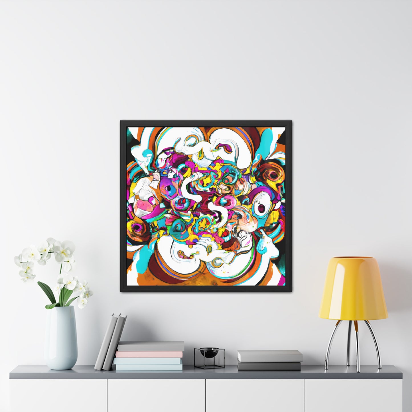 Fabstract 72 - on Framed Print