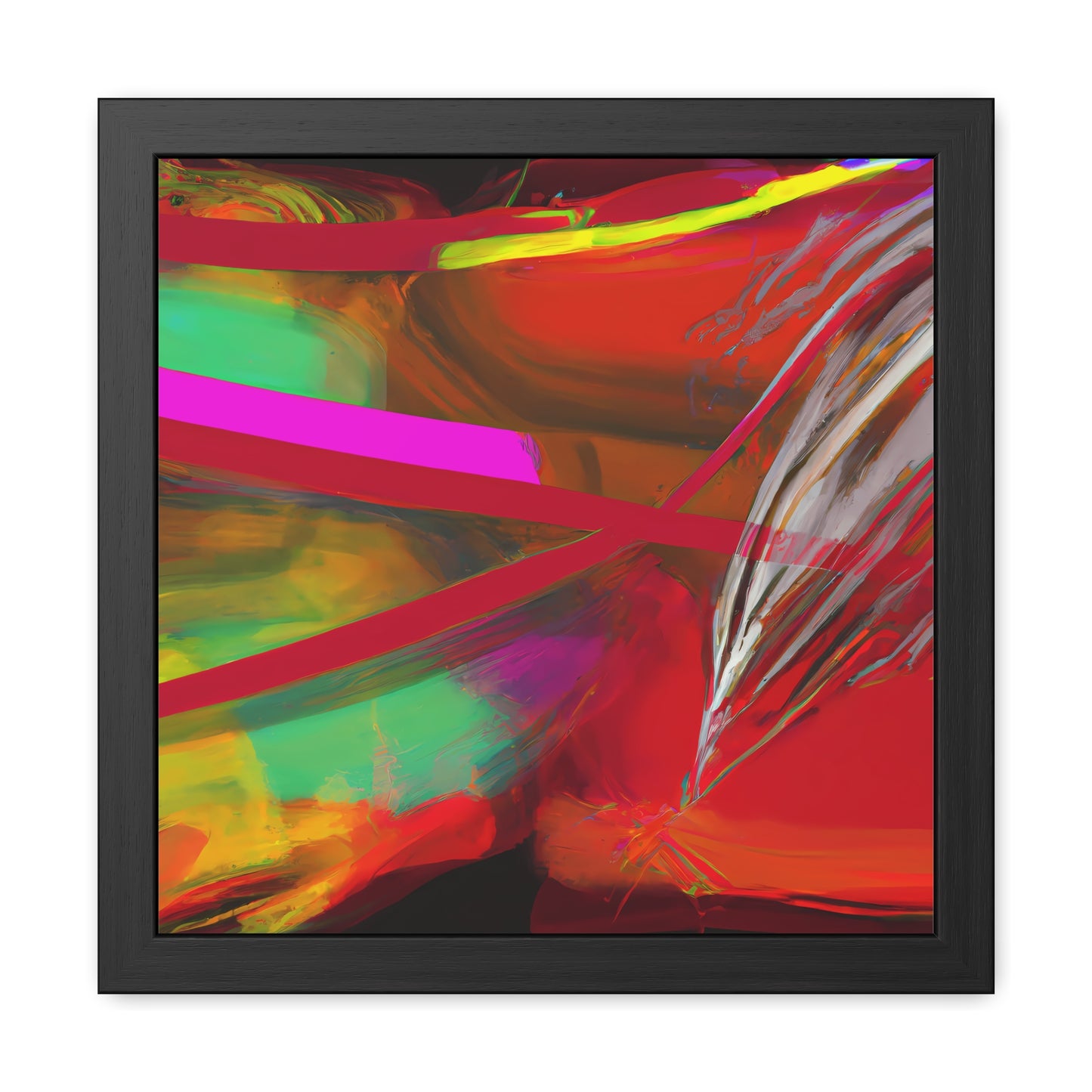 Fabstract 64 - on Framed Print