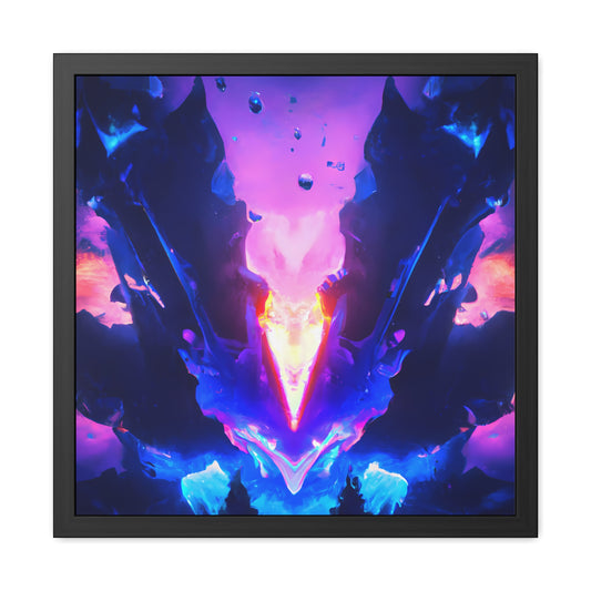 Neon Nexus 11 - on Framed Print