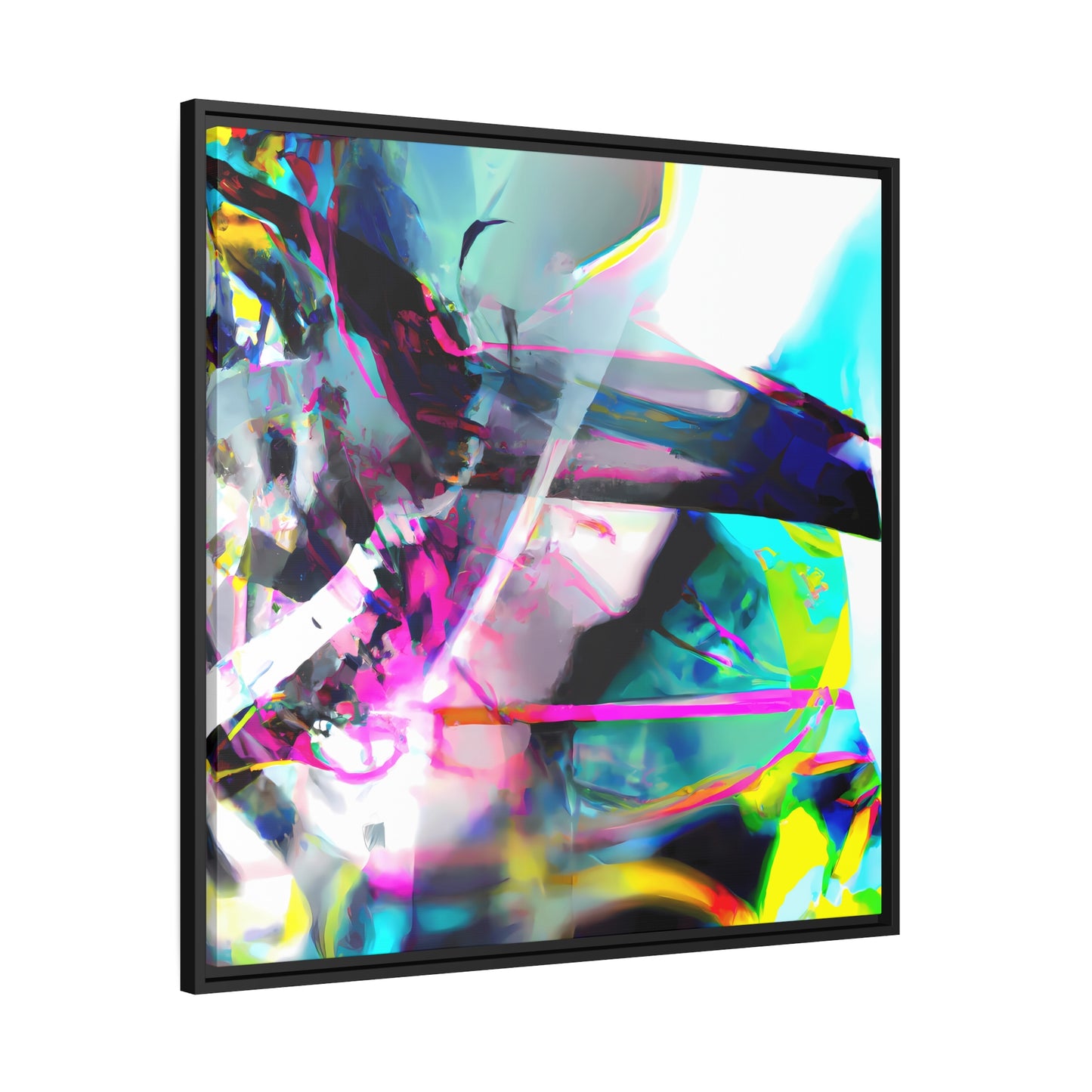 Future Graffiti 9 - on Framed Canvas