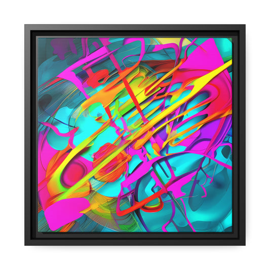 Fabstract 74 - on Framed Canvas