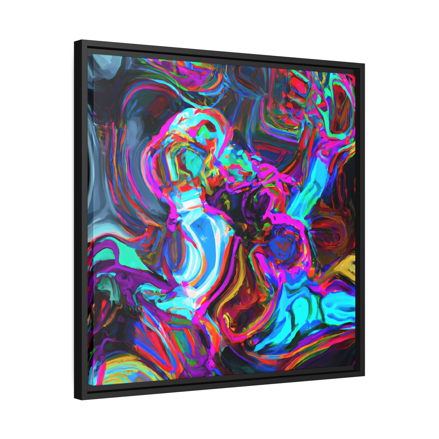 Fabstract 99 - on Framed Canvas