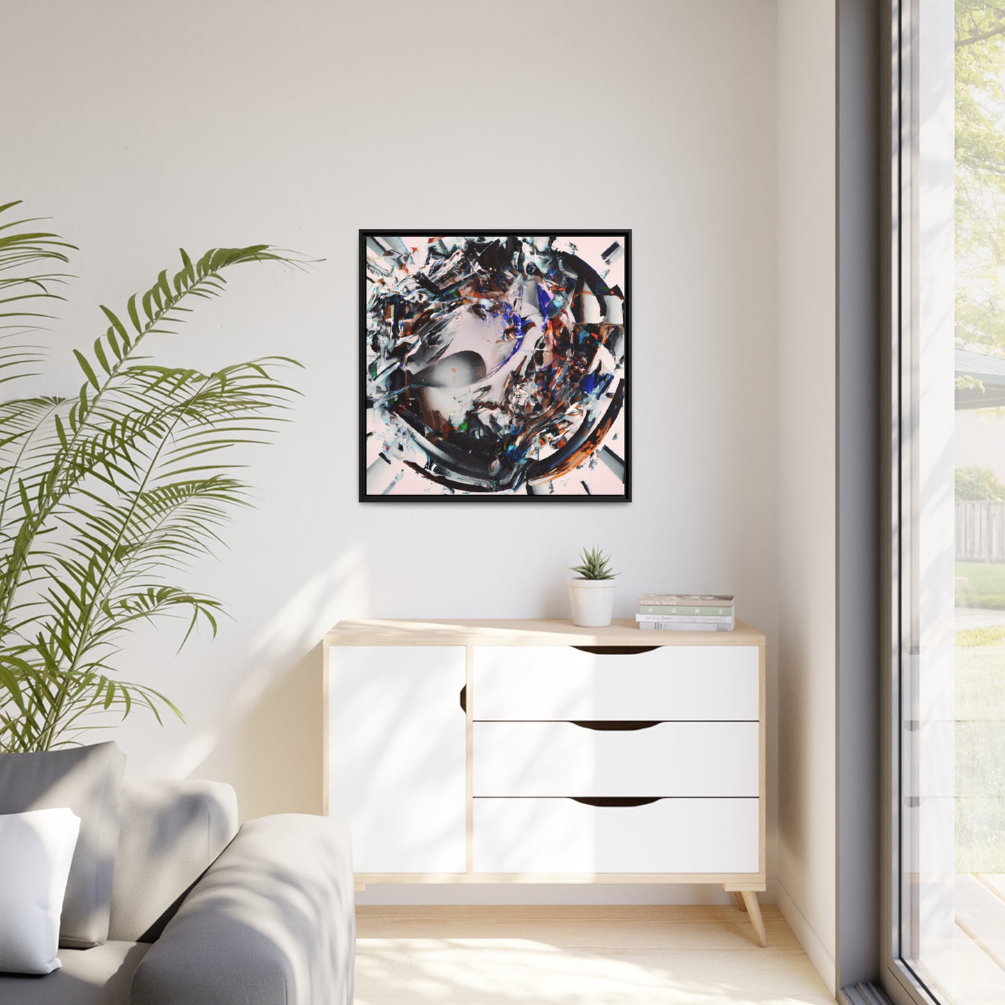 Temporal Flux 17 - on Framed Canvas