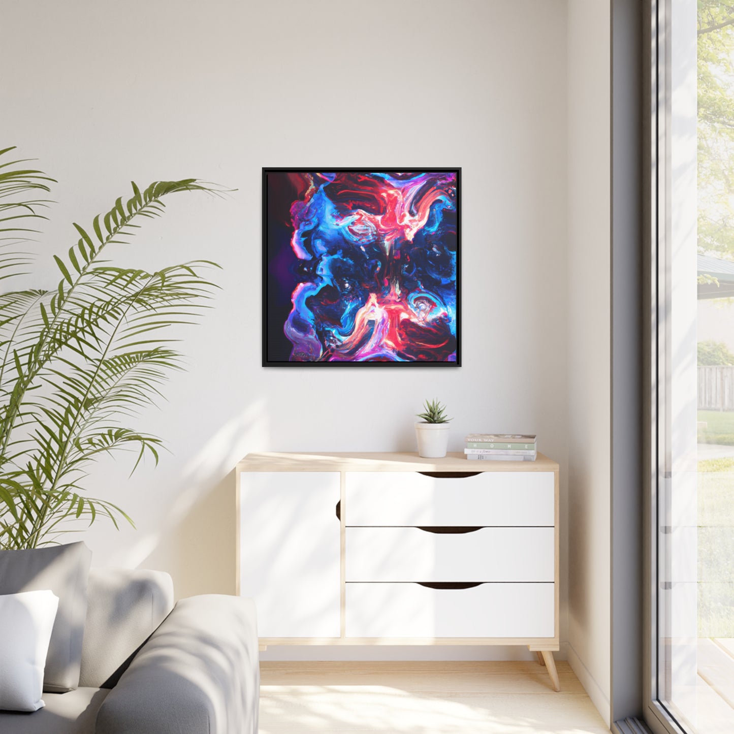 Quantum Euphoria 5 - on Framed Canvas