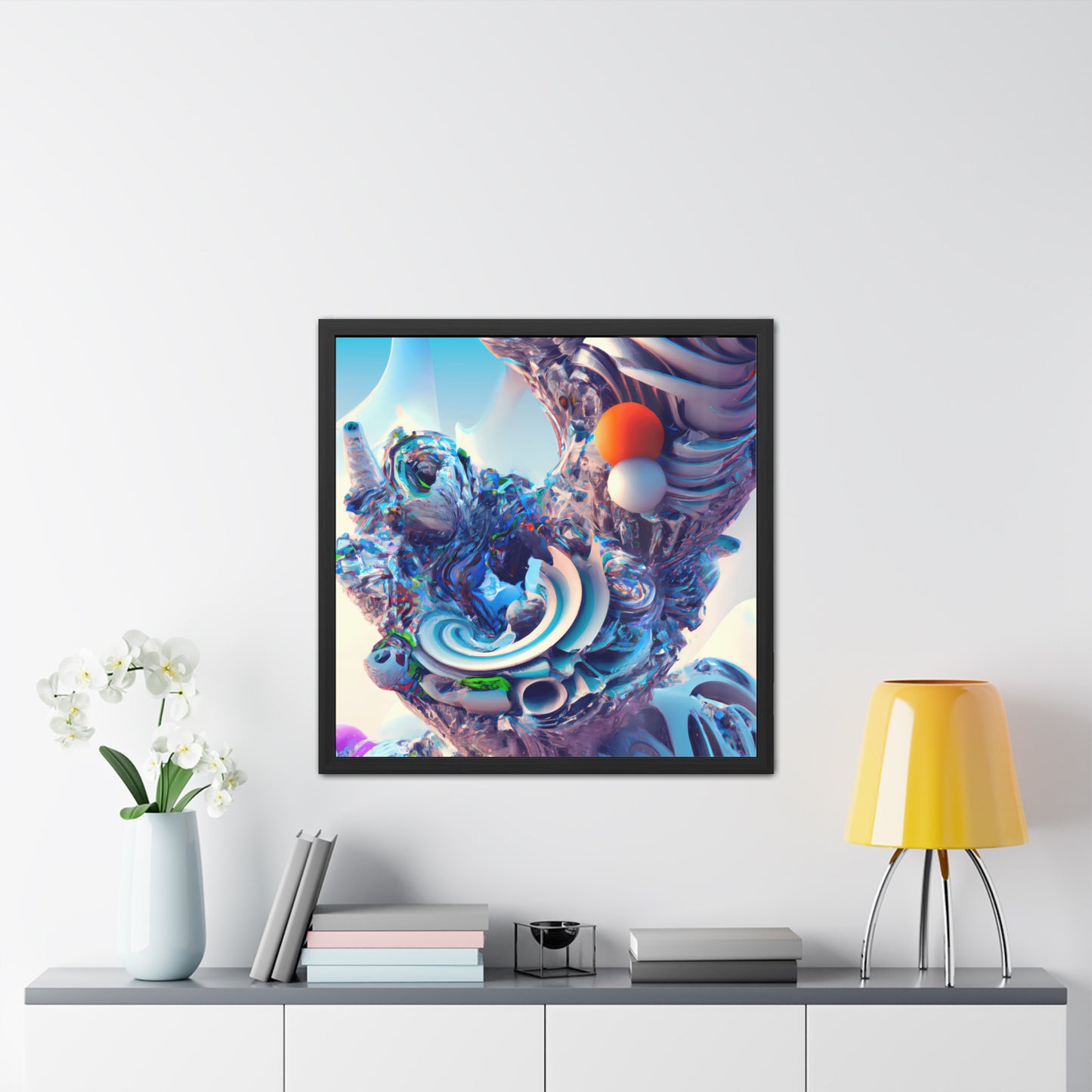 Temporal Flux 15 - on Framed Print