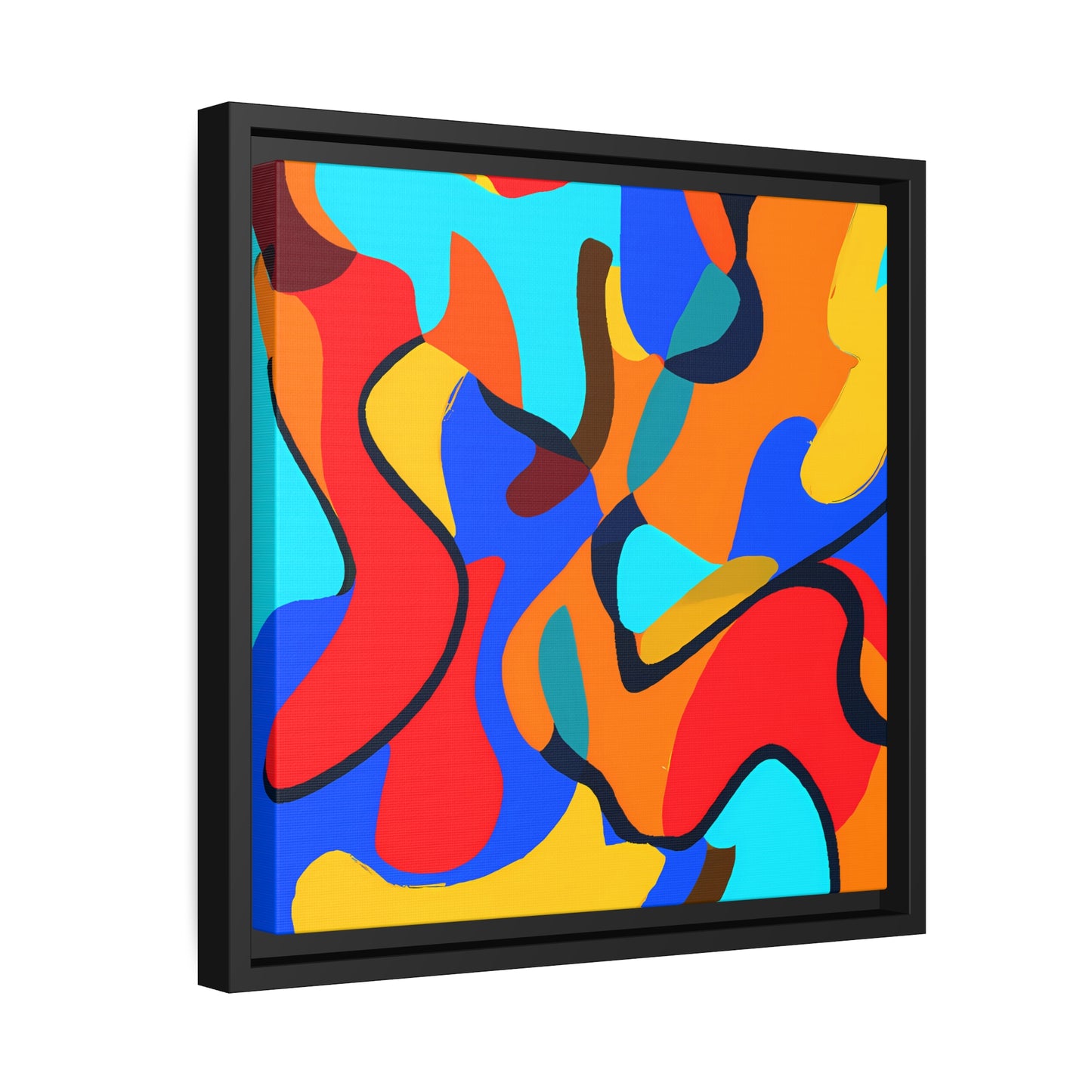 Fabstract 6 - on Framed Canvas